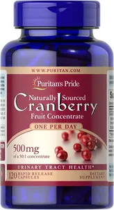 美國 Puritan’s Pride Cranberry濃縮蔓越莓/小紅莓精華提取 500 亳克 (50比1 濃縮精華 由25000mg 小紅莓提取)，120 粒膠囊 - Beauty Xtreme