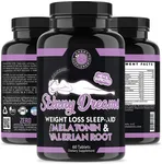 Angry Supplements Skinny Dreams, All Natural Weight Loss Nighttime Sleep Aid, Overnight Fat Burner, Appetite Suppressant (60 Capsules) Gallery Thumbnail 4