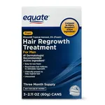 美國 Walmart Equate Minoxidil 5% 男士生髮 (泡沫裝 Foam) ，一盒3支 – 共 3個月份量 (美國代購) 畫廊縮圖 2