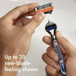吉列 Gillette FUSION5 鋒隱 5 剃鬚刀片 (12片裝) | 經典五刀片 漸進式減壓 背面精準修髮刀 順滑不傷膚 畫廊縮圖 2