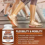 Arazo Nutrition Glucosamine, Chondroitin, Turmeric, MSM, and Boswellia Joint Support (180 tablets) Gallery Thumbnail 3