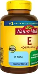Nature Made Vitamin E 180 mg (400 IU) dl-Alpha, Dietary Supplement for Antioxidant Support, 300 Softgels, 300 Day Supply Gallery Thumbnail 3