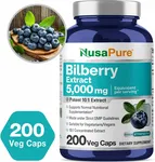 NusaPure Bilberry Extract 5,000mg 200 Vegetarian caps Gallery Thumbnail 3