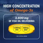 MAV NUTRITION Triple Strength Omega 3 Fish Oil 3600mg 深海魚油 120粒 檸檬味 畫廊縮圖 3