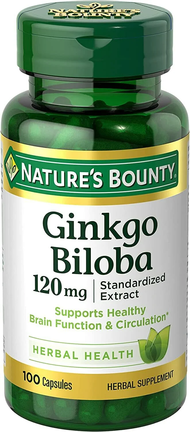 美國 Nature's Bounty 高純度銀杏精華 120mg (100粒裝) | 補腦提神 增強記憶力 改善手腳冰冷 腦血管健康 - Beauty Xtreme