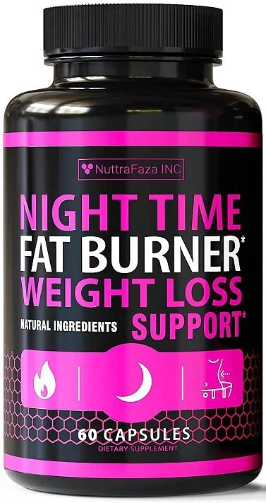 美國 NuttraFaza 晚間天然燒脂 , 1晚1粒 天然燒脂減肥 Night time Fat Burner (60粒) - Beauty Xtreme