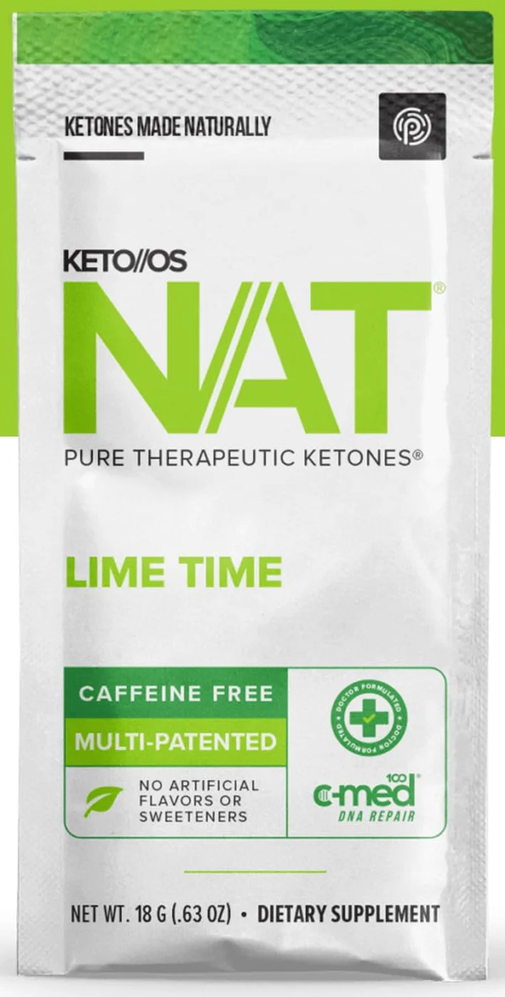 (散裝) Pruvit KETO//OS® NAT™ 酮能源系統® 致純系列™ 青檸味(不含咖啡因) 1包裝 - Beauty Xtreme