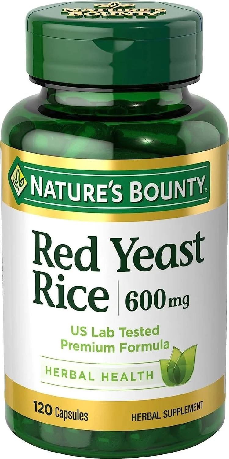 美國 Nature's Bounty 天然紅麴米 600mg (120粒裝) | 穩定膽固醇 降血脂 心血管保健 護心通血管 - Beauty Xtreme