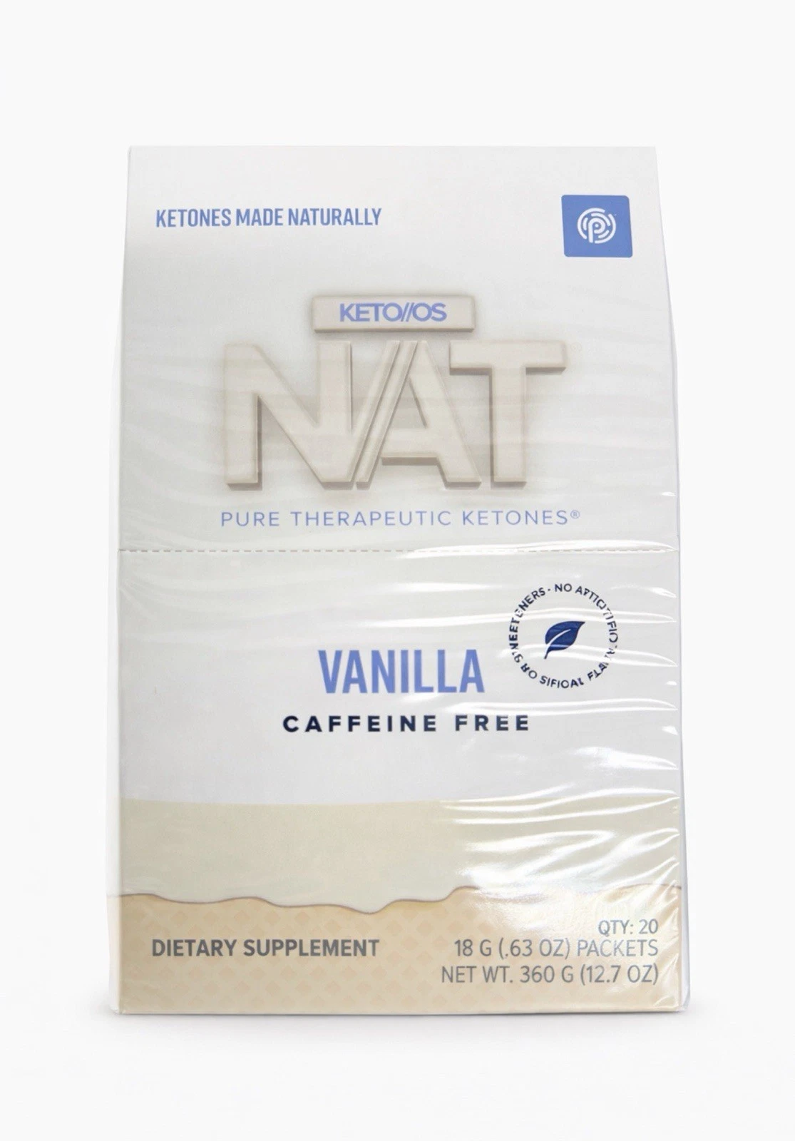 Pruvit KETO//OS® NAT™ 雲呢拿味外源生酮飲 (20包裝/不含咖啡因) | 59分鐘極速入酮 獨家專利N8配方 晚間燃脂 - Beauty Xtreme