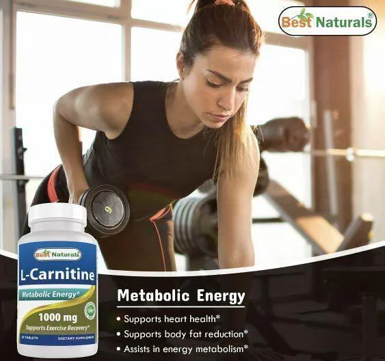 美國 Best Naturals L carnitine 1000mg (左旋肉鹼 左旋卡妮丁) 60粒 運動加速減肥配方 燃燒脂肪 加速消脂 - 圖片 4