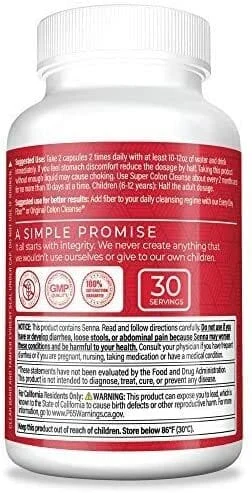 Health Plus Super Colon Cleanse: 10-Day Cleanse -Detox | More than 1 Cleanse, 60 Count (Pack of 1) - Image 2