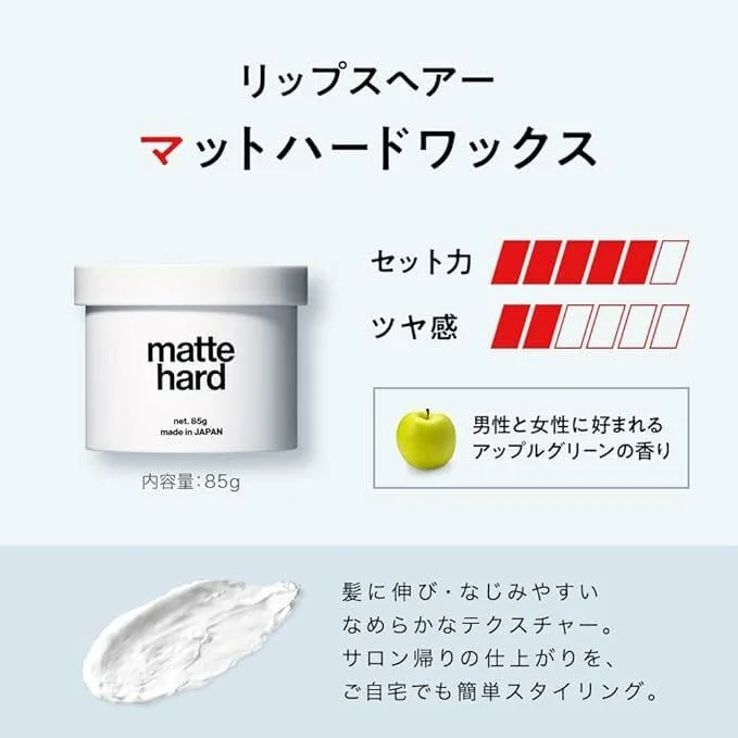 💇‍♂️ LIPPS L08 Matte Hard Wax 髮蠟 - 自然隨性造型 💇‍♂️ - 圖片 1