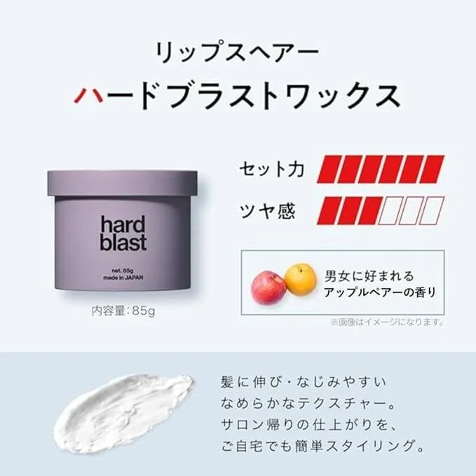 💇‍♂️ LIPPS Hard Blast Wax 85g - 極致動感造型 💇‍♂️ - 圖片 2