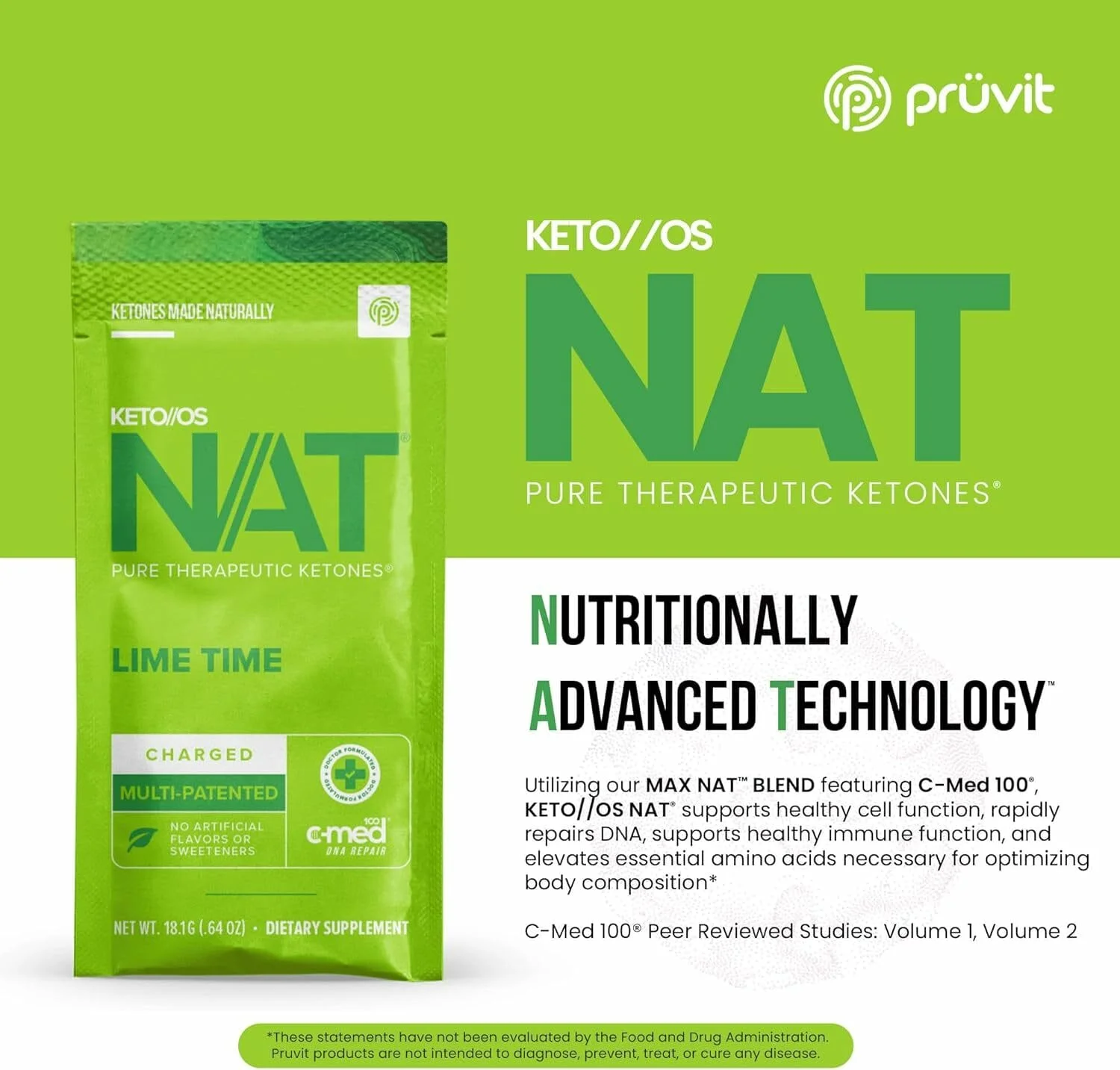 美國 Pruvit KETO//OS® NAT™ 青檸味外源生酮飲 (20包裝/含咖啡因) | 59分鐘極速入酮 獨家專利N8配方 燃脂提神 - 圖片 4