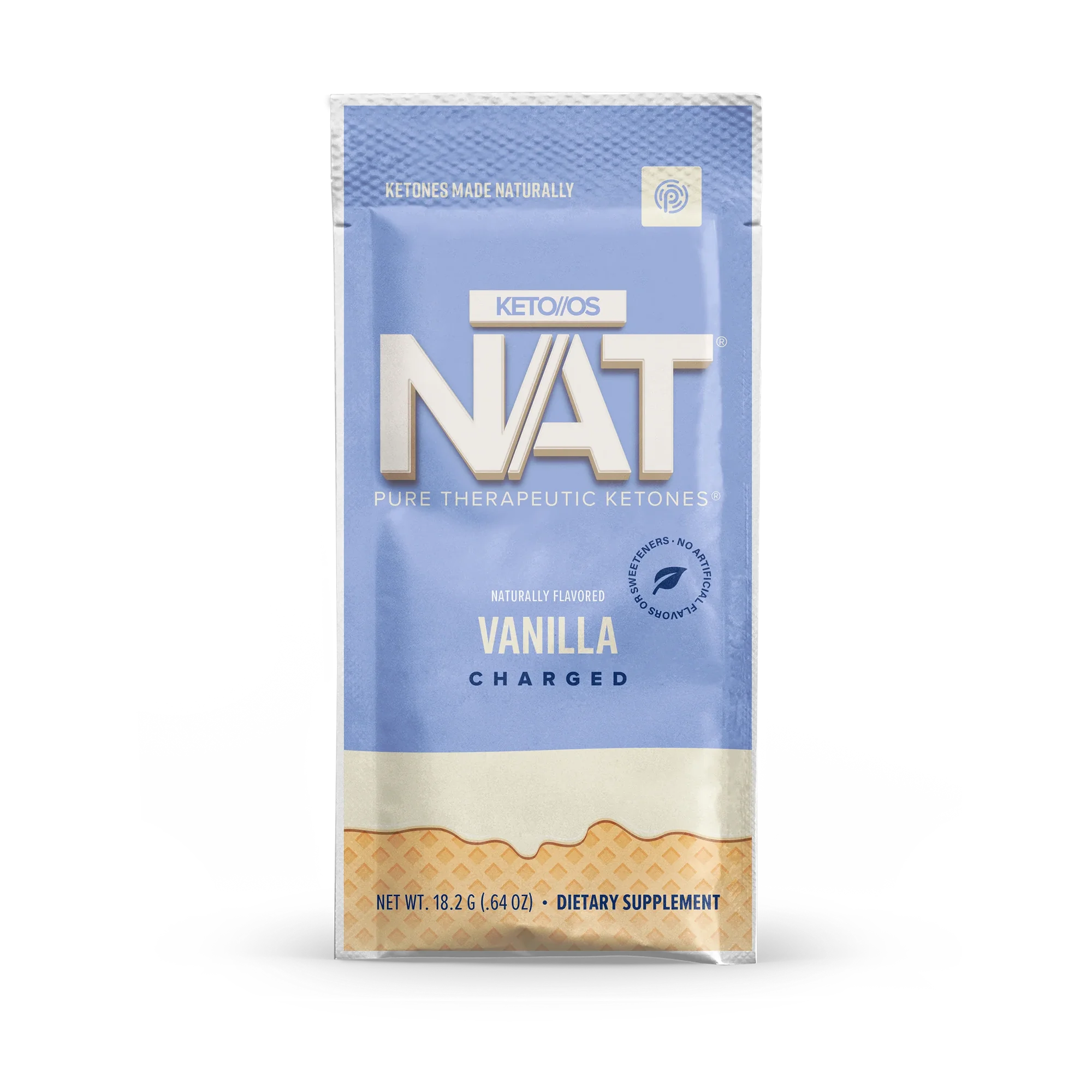 Pruvit KETO//OS® NAT™ 酮能源系統® 致純系列™ 雲呢拿味 (含咖啡因) 20包裝 - 圖片 2
