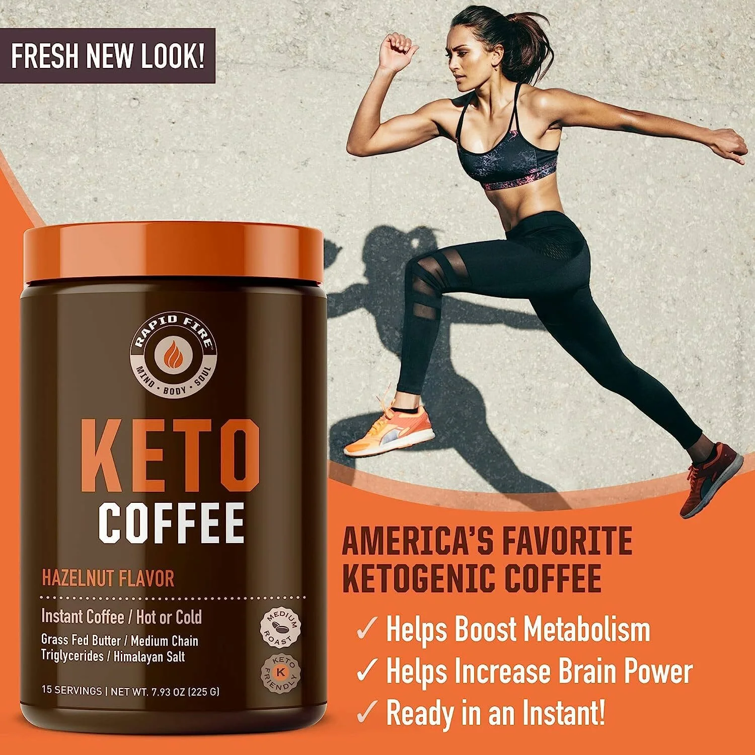 RAPIDFIRE Keto Coffee Hazelnut Flavor - Image 4