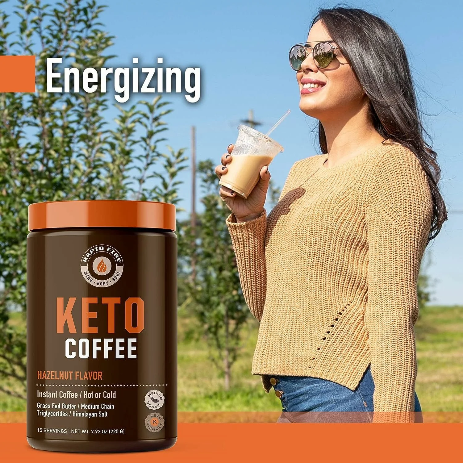 RAPIDFIRE Keto Coffee Hazelnut Flavor - Image 5