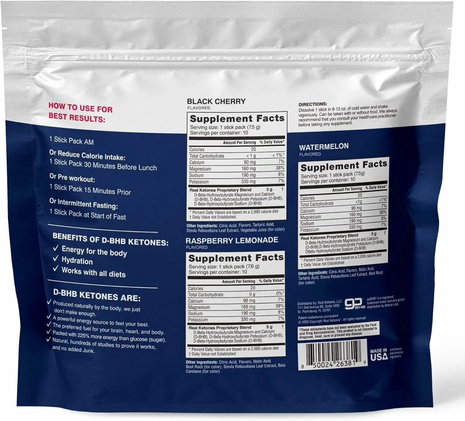 Real Ketones BHB Exogenous Ketones Drink Mix - Image 2
