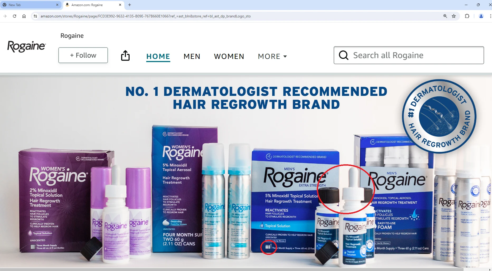 美國 倍健(落建) Rogaine Minoxidil 5% 男士生髮水 一盒三支 x 60ml – 共 3 個月用量 (美國代購) - 圖片 4