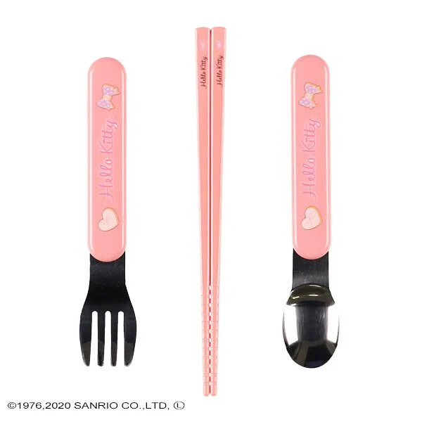日本製 Sanrio Hello Kitty 小童餐具 - 圖片 2
