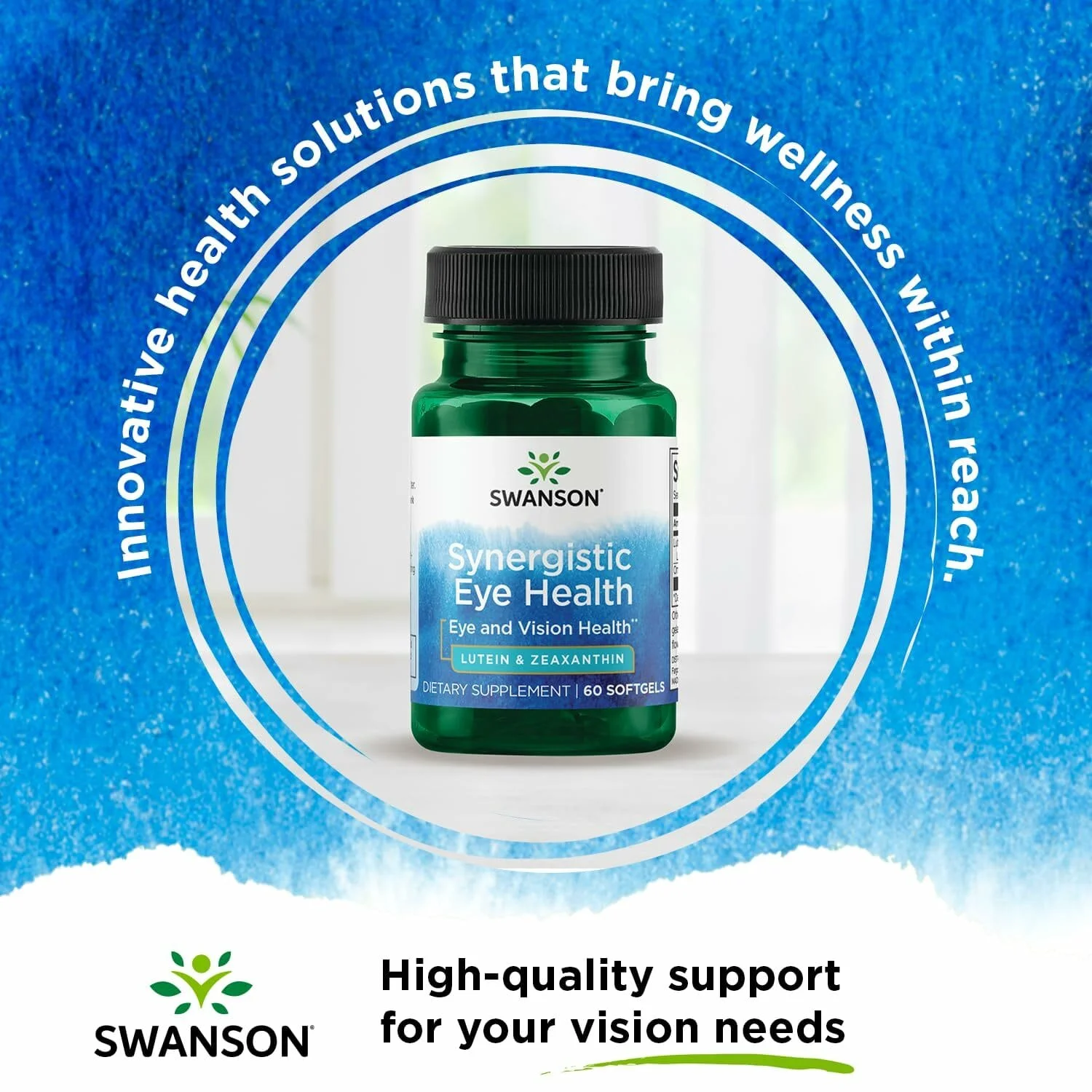 Swanson Synergistic Eye Health,Lutein & Zeaxanthin,60 Softgels - Image 5