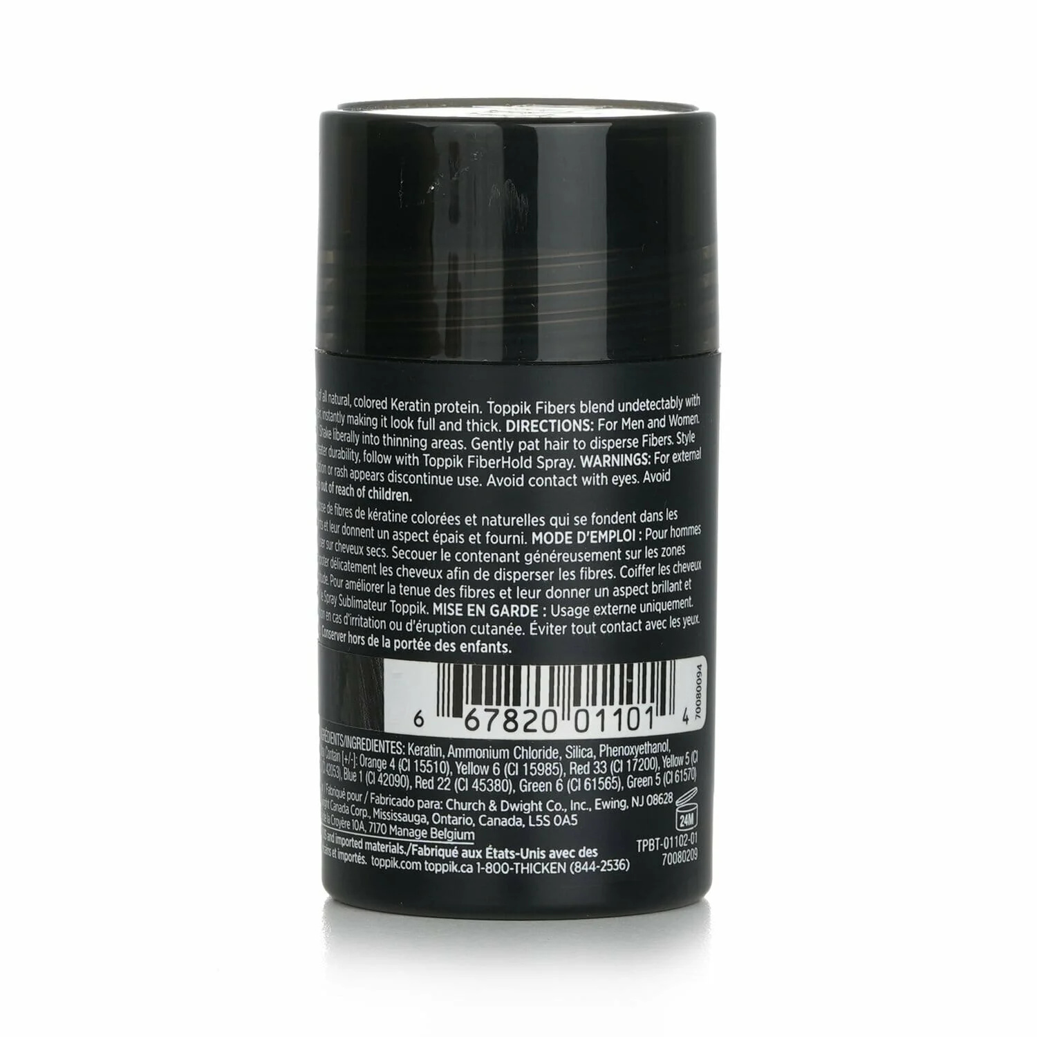 (無盒版) 美國 Toppik (黑色) 頂豐增髪纖維 12g/0.42oz 裝 - 圖片 1